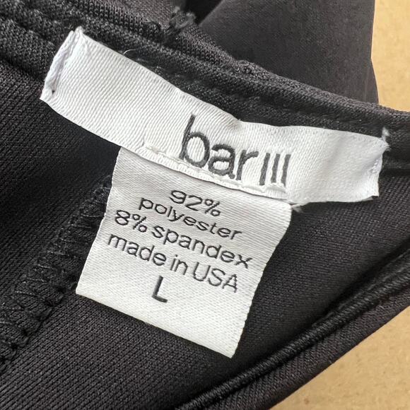 Bar III LARGE Black Sleeveless Pleated Fit & Flare Mini Dress - Picture 6 of 6